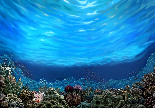 underwater mural painting