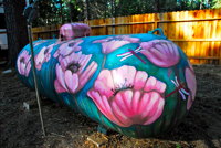 water and propane tank painting